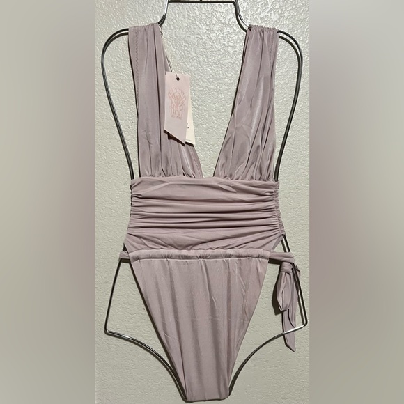Free People/Anthropologie/Revolve Brand:We Are Hah Cut To The Chase Lilac Swim - Picture 3 of 7